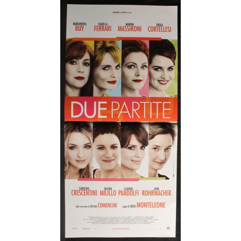 DUE PARTITE - Monteleone - Ferrari, Buy - LOCANDINA ORIGINALE 2009