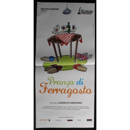 PRANZO DI FERRAGOSTO - Gregorio - De Franciscis, Santagata - LOCANDINA ORIG 2008