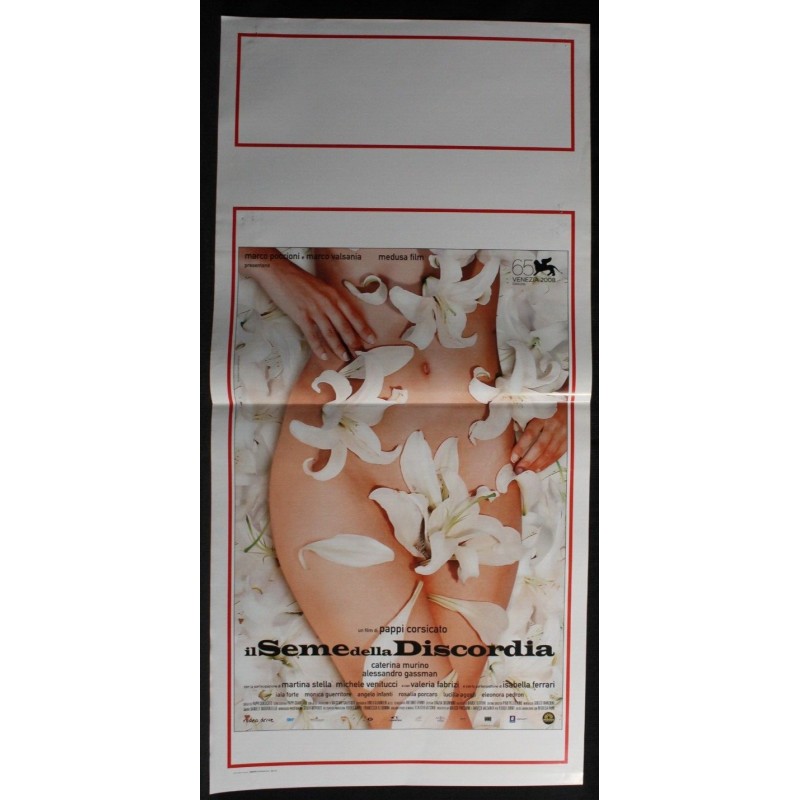 IL SEME DELLA DISCORDIA - Corsicato - Gassmann, Murino -LOCANDINA ORIGINALE 2008