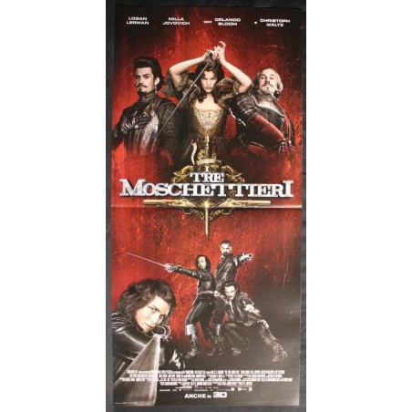 I TRE MOSCHETTIERI - Anderson - Macfadyen, Lerman - LOCANDINA ORIGINALE 2011