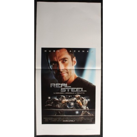 REAL STEEL - Levy - Goyo, Jackman - LOCANDINA ORIGINALE 2011