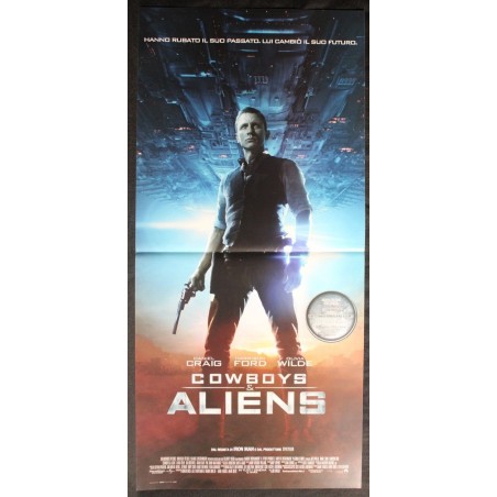 COWBOYS & ALIENS - Favreau - Ford, Craig - LOCANDINA ORIGINALE 2011