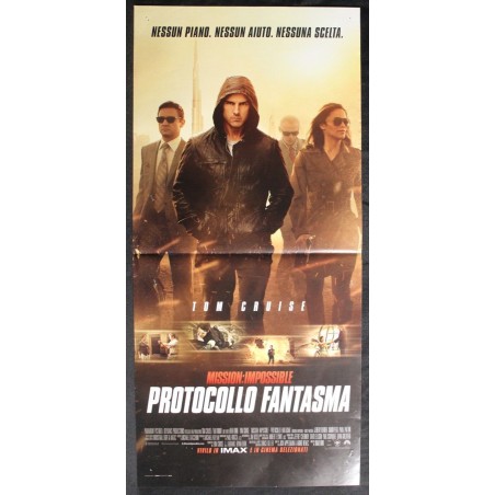 MISSION: IMPOSSIBLE PROTOCOLLO FANTASMA - Bird - Renner-LOCANDINA ORIGINALE 2011