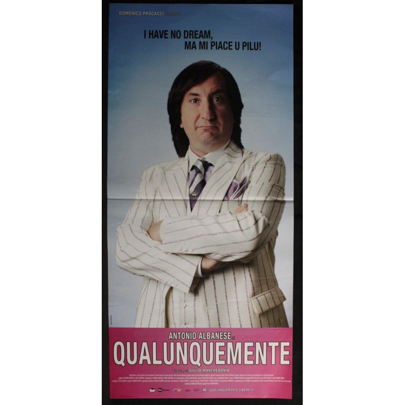 QUALUNQUEMENTE - Manfredonia - Indovina, Albanese - LOCANDINA ORIGINALE 2011