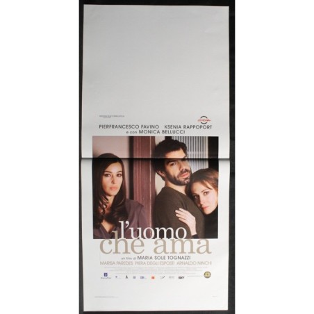 L'UOMO CHE AMA - Tognazzi - Rappoport, Favino - LOCANDINA ORIGINALE 2008
