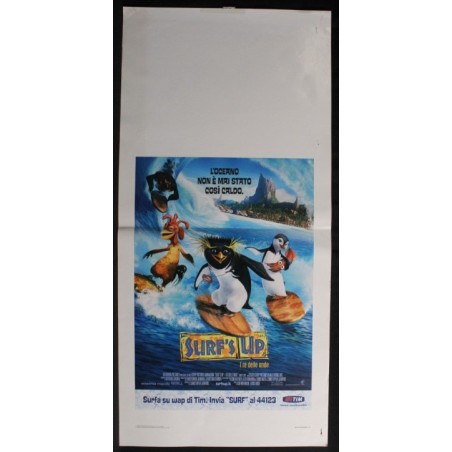 SURF'S UP - Buck, Brannon - Bridges, LaBeouf - LOCANDINA ORIGINALE 2007