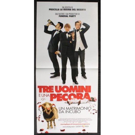 TRE UOMINI E UNA PECORA - Elliott - Brent, Samuel - LOCANDINA ORIGINALE 2011