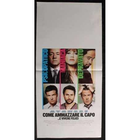COME AMMAZZARE IL CAPO...E VIVERE FELICI -Gordon-Day,Bateman-LOCANDINA ORIG 2011