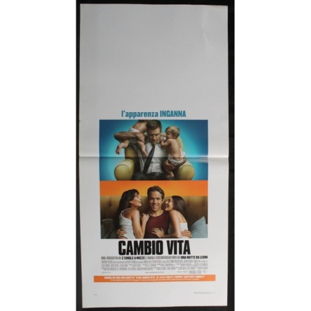 CAMBIO VITA - Dobkin - Reynolds, Bateman - LOCANDINA ORIGINALE 2011