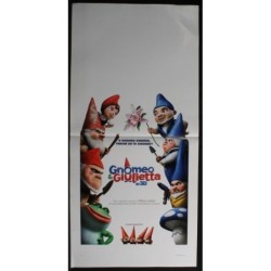 GNOMEO & GIULIETTA - Asbury - Gioncardi, Brusa - LOCANDINA ORIGINALE 2011