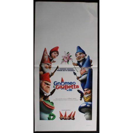 GNOMEO & GIULIETTA - Asbury - Gioncardi, Brusa - LOCANDINA ORIGINALE 2011