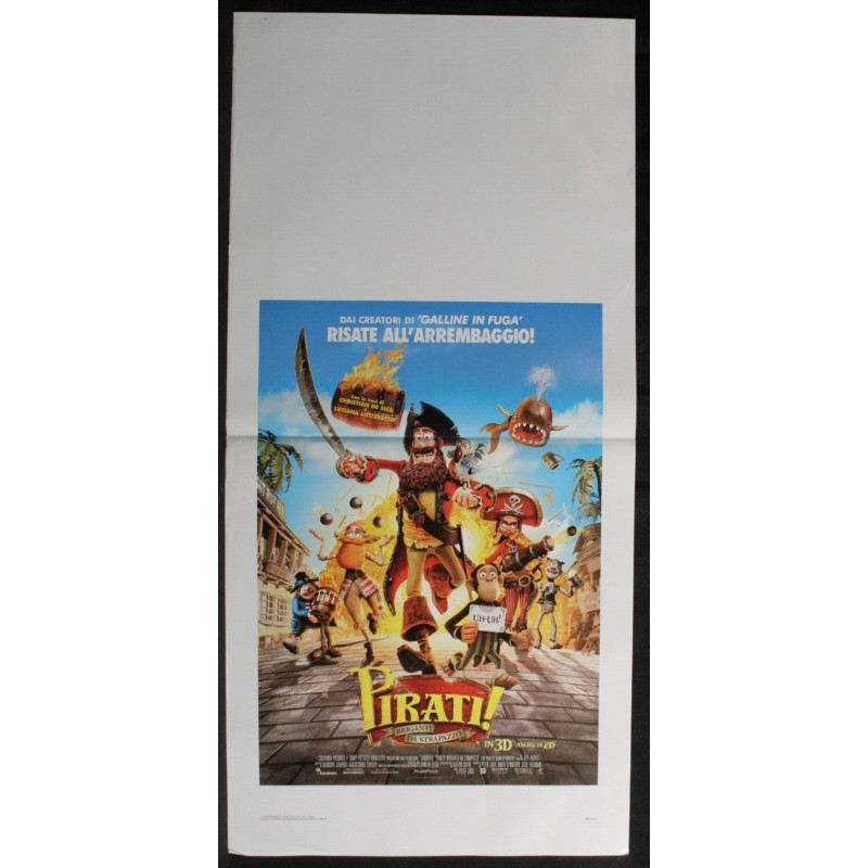 PIRATI! - Newitt - Hayek, Grant - LOCANDINA ORIGINALE 2012