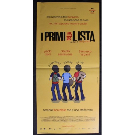 I PRIMI DELLA LISTA - Johnson - Turbanti, Santamaria - LOCANDINA ORIGINBALE 2011