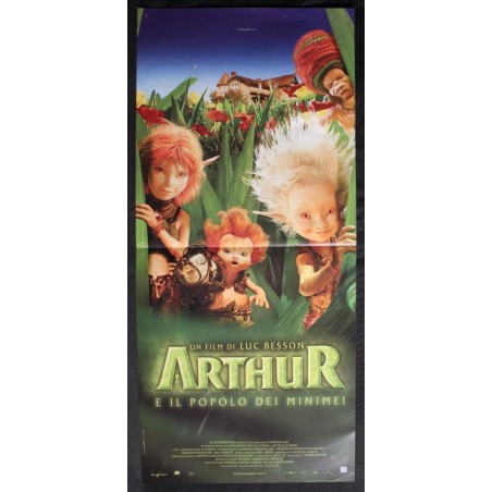 ARTHUR E IL POPOLO DEI MINIMEI - Besson- Farrow, Highmore -LOCANDINA ORIG 2006