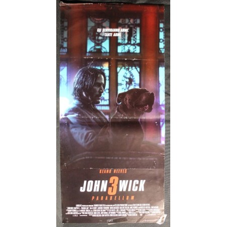 JOHN 3 WICK - Stahelski -Fishburne, Reeves - LOCANDINA ORIGINALE 2019