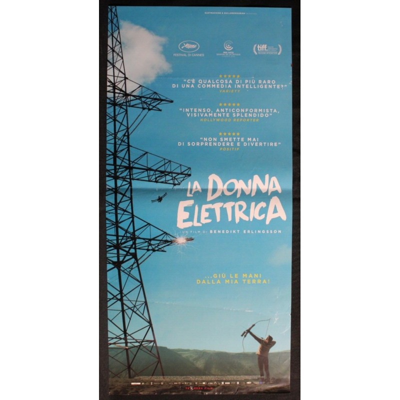 LA DONNA ELETTRICA - Erlingsson - Sigurðarson, Estrada -LOCANDINA ORIGINALE 2018