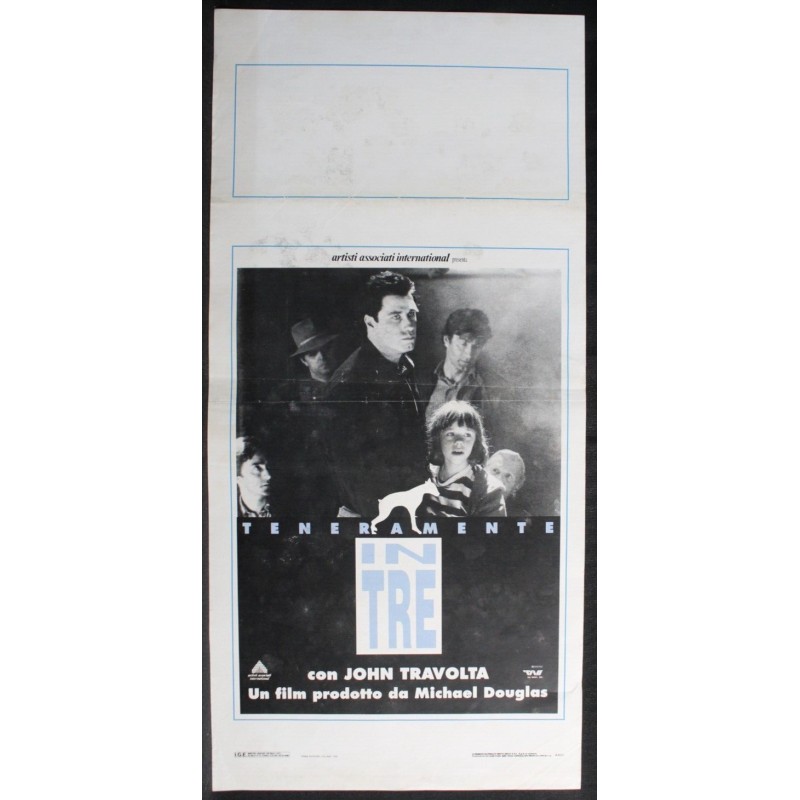 TENERAMENTE IN TRE - Harmon - Raab, Travolta - LOCANDINA ORIGINALE 1991