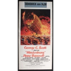 HINDENBURG - Wise - Scott, Bancroft - LOCANDINA ORIGINALE 1975