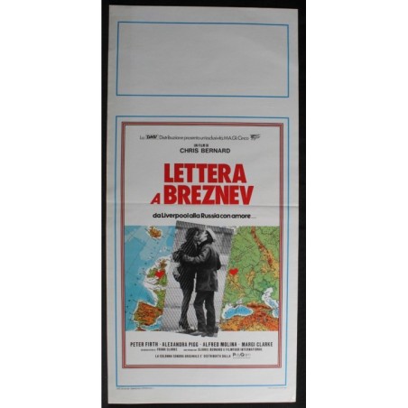 LETTERA A BREZNEV - Bernard - Molina, Firth - LOCANDINA ORIGINALE 1985