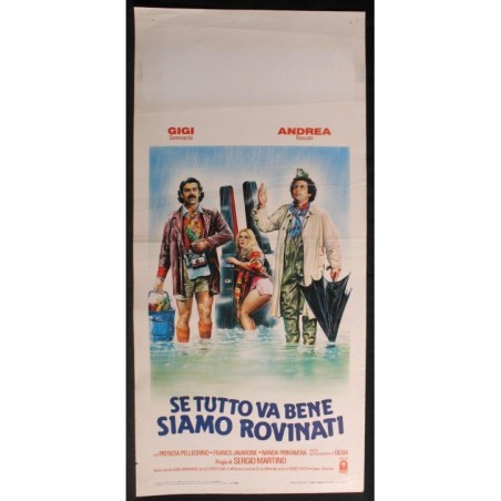 SE TUTTO VA BENE SIAMO ROVINATI - Martino - Sammarchi,Ronca- LOCANDINA ORIG 1984