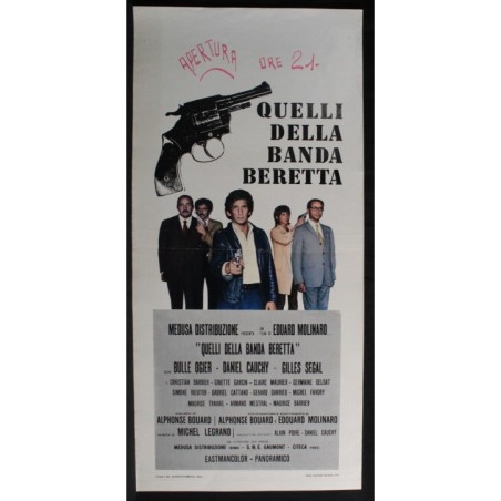 QUELLI DELLA BANDA BERETTA - Molinaro - Ogier, Cauchy - LOCANDINA ORIGINALE 1973