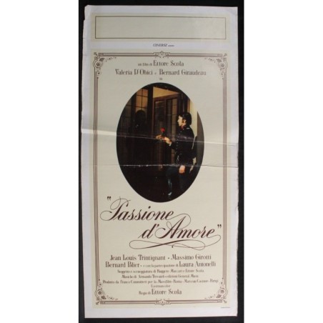 PASSIONE D'AMORE - Scola - Giraudeau, D'Obici - LOCANDINA ORIGINALE 1981