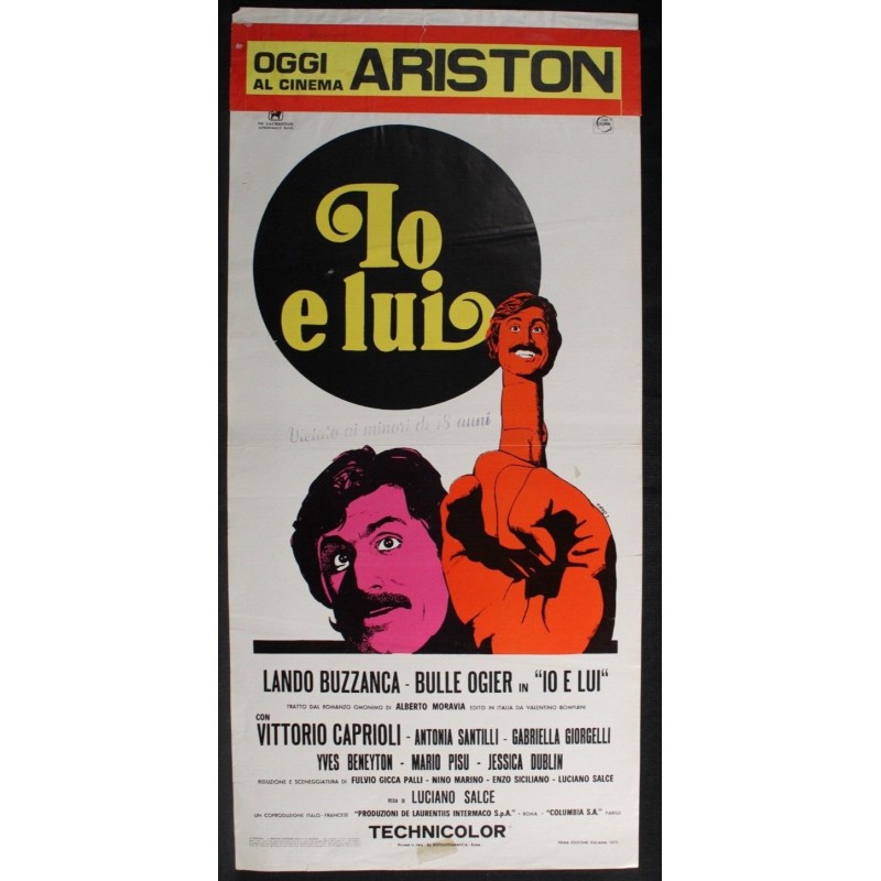 IO E LUI - Salce - Ogier, Buzzanca - LOCANDINA ORIGINALE 1973