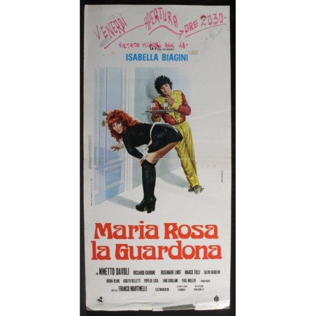 MARIA ROSA LA GUARDONA - Girolami - Davoli, Biagini - LOCANDINA ORIG 1973