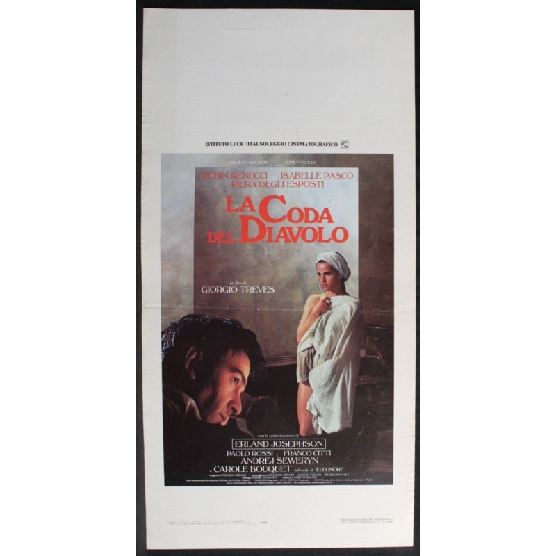 LA CODA DEL DIAVOLO - Treves - Pasco, Renucci - LOCANDINA ORIGINALE 1986