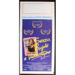 SESSO BUGIE E VIDEOTAPE - Soderbergh - Spader, MacDowell - LOCANDINA ORIG 1989