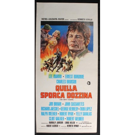 QUELLA SPORCA DOZZINA - Aldrich - Aldrich, Marvin - LOCANDINA ORIGINALE 1967
