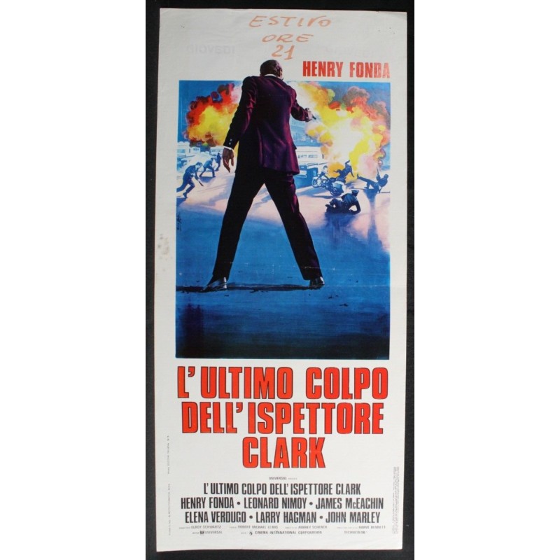 L'ULTIMO COLPO DELL'ISPETTORE CLARK - Lewis - Fonda, Forbes- LOCANDINA ORIG 1973