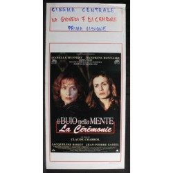 IL BUIO NELLA MENTE - Chabrol - Huppert, Bonnaire - LOCANDINA ORIGINALE 1995