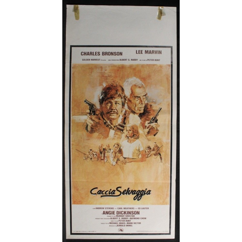 CACCIA SELVAGGIA - Hunt - Marvin, Bronson - LOCANDINA ORIGINALE 1981