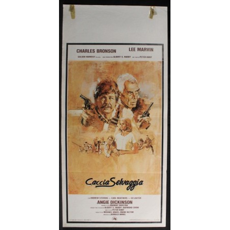 CACCIA SELVAGGIA - Hunt - Marvin, Bronson - LOCANDINA ORIGINALE 1981