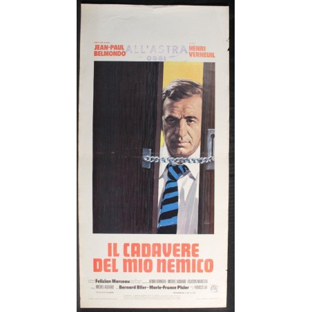 IL CADAVERE DEL MIO NEMICO - Verneuil - Blier, Belmondo-LOCANDINA ORIGINALE 1976