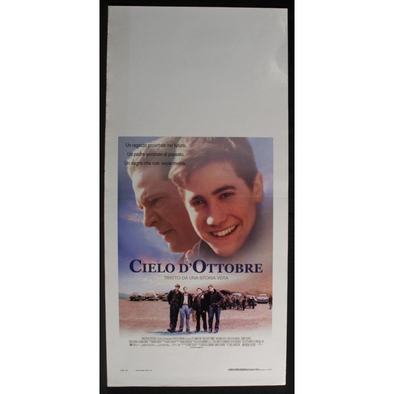 CIELO D'OTTOBRE - Johnston - Cooper, Gyllenhaal - LOCANDINA ORIGINALE 1999