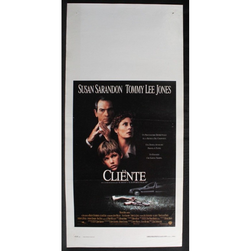 IL CLIENTE - Schumacher - Jones, Sarandon - LOCANDINA ORIGINALE 1994