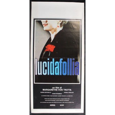LUCIDA FOLLIA - Trotta - Winkler, Schygulla - LOCANDINA ORIGINALE 1983