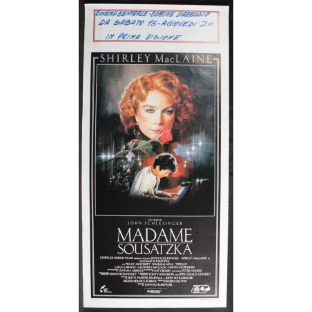 MADAME SOUSATZKA - Schlesinger - Ashcroft, MacLaine - LOCANDINA ORIGINALE 1988
