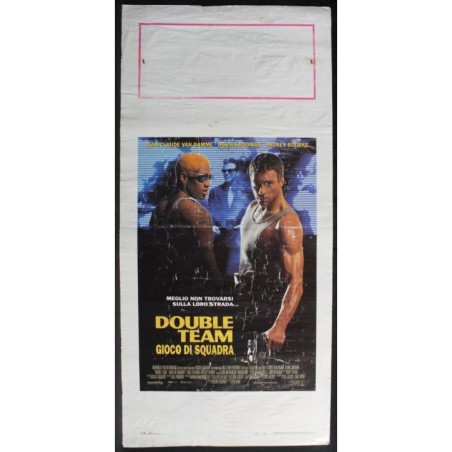 DOUBLE TEAM - Hark - Rodman, Damme - LOCANDINA ORIGINALE 1997