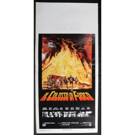 IL COLOSSO DI FUOCO - Bellamy - Borgnine, Brand - LOCANDINA ORIGINALE 1977