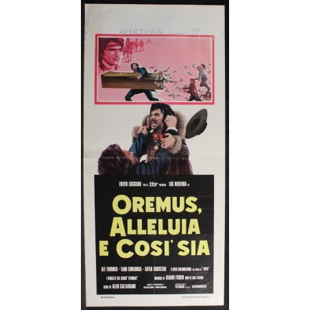 OREMUS ALLELUIA E COSI SIA - Caltabiano - Thunder, Merenda - LOCANDINA ORIG 1973