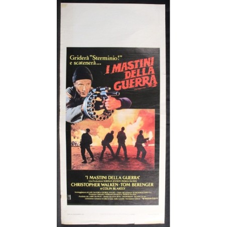 I MASTINI DELLA GUERRA - Irvin - Penne, Capone - LOCANDINA ORIGINALE 1980