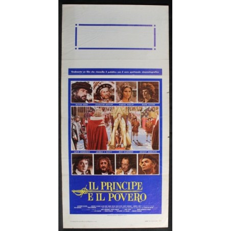 IL PRINCIPE E IL POVERO - Keighley - Mauch, Flynn - LOCANDINA ORIGINALE 1977
