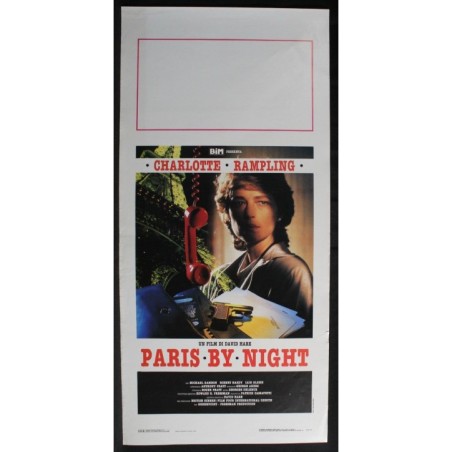 PARIS BY NIGHT - Hare - Gambon, Rampling - LOCANDINA ORIGINALE 1988