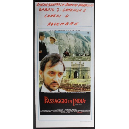PASSAGGIO IN INDIA - Lean - Banerjee, Davis - LOCANDINA ORIGINALE 1984