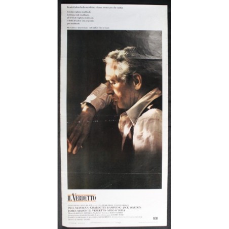 IL VERDETTO - Lumet -Rampling, Newman - LOCANDINA ORIGINALE 1982