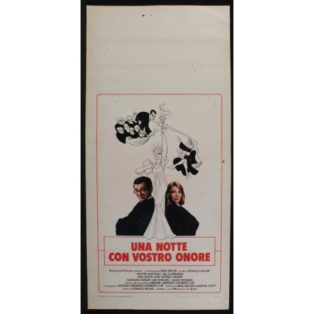 UNA NOTTE CON VOSTRO ONORE - Neame - Clayburgh, Matthau - LOCANDINA ORIG 1981