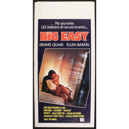 THE BIG EASY - McBride - Quaid, Barkin - LOCANDINA ORIGINALE 1986